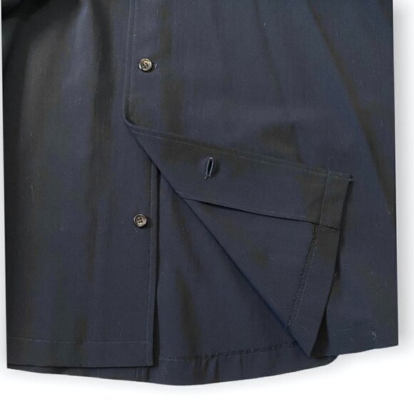 Vintage 90s, Comme des Garçons‎ Tricot Navy Wool Belted Midi Dress, Size Small - Picture 8 of 16